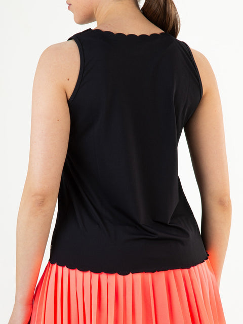 JESS Dark Blue - Lady sleeveless top - Tenniskleding - Blauw