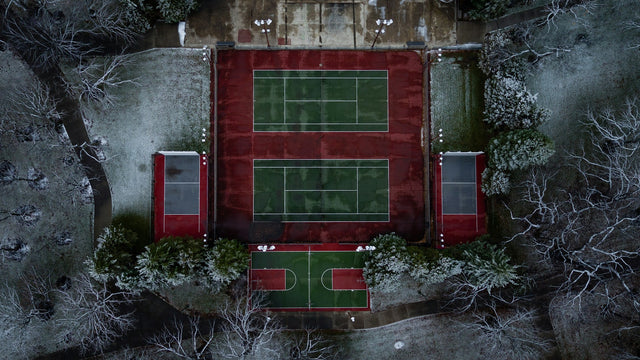 winter tennis court