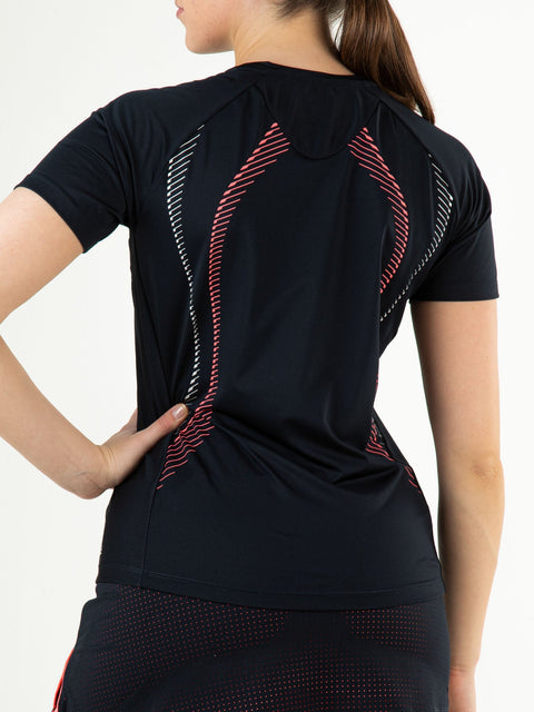 HESTER Dark Blue - Lady Tee - Tenniskleding - Blauw