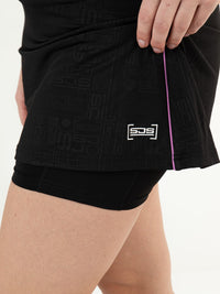 OFFRA Black - Lady Skort - Padelkleding - Zwart