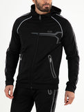 PANTHER Black - Man Hooded jacket - Fitnesskleding - Zwart