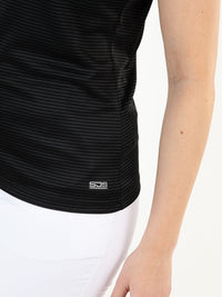 PERTH Black - Lady polo - Tenniskleding - Zwart