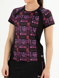 TUESDAY Black - Lady tee - Padelkleding - Zwart