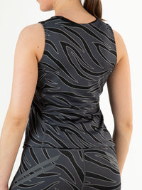 UNICA Black - Lady sleeveless top - Fitnesskleding - Zwart